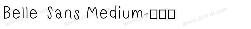 Belle Sans Medium字体转换